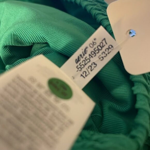 NEW | Aerie Green/Blue Crinkle Birthday Scoop Cheekiest One Piece Swimsuit XL‎ - Picture 6 of 11